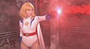Burning Action Super Heroine Chronicles 33 White Super Woman Power Angel001